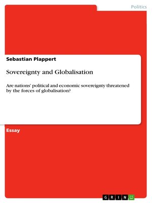 cover image of Sovereignty and Globalisation